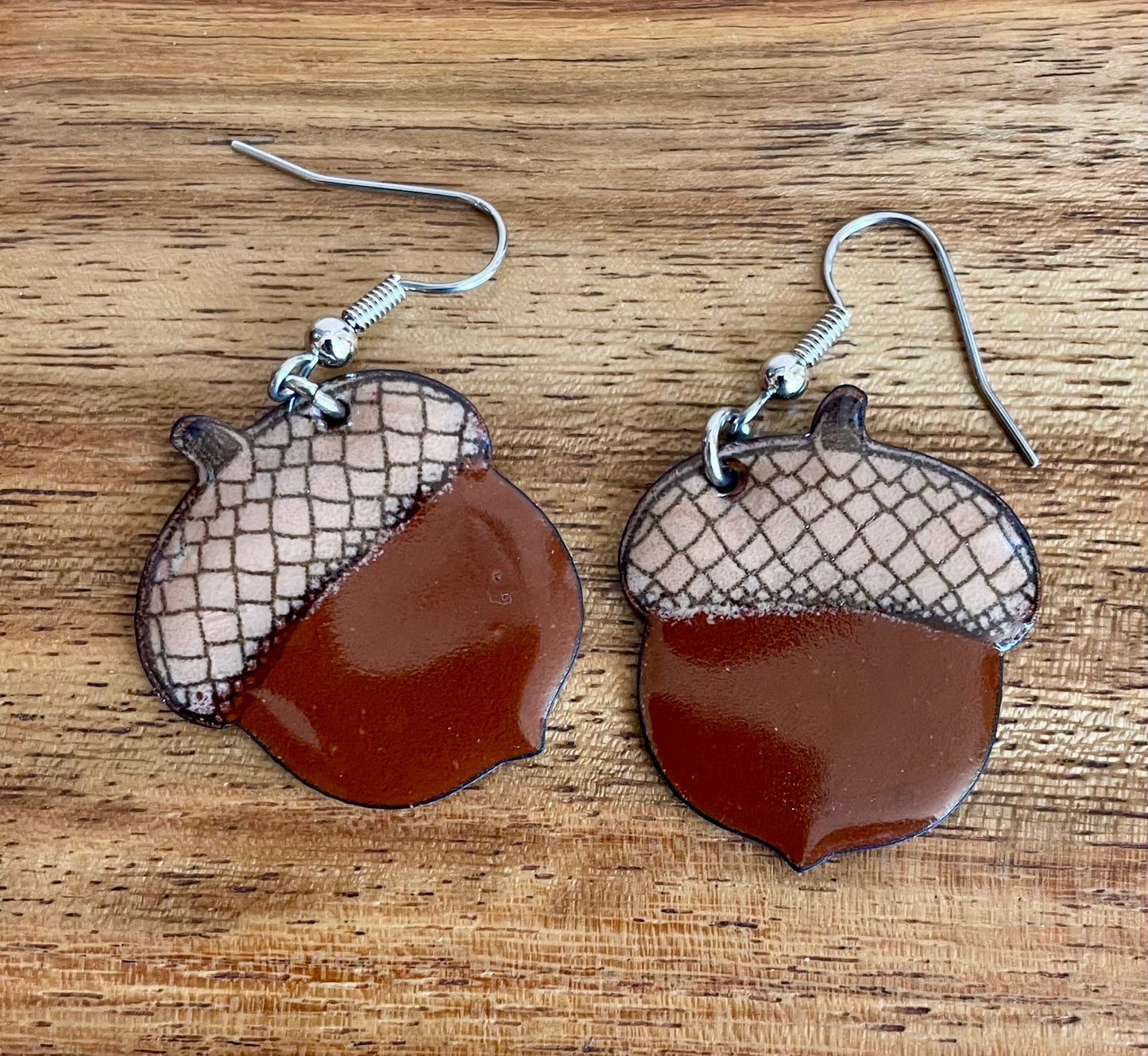 Large Acorn Earrings
