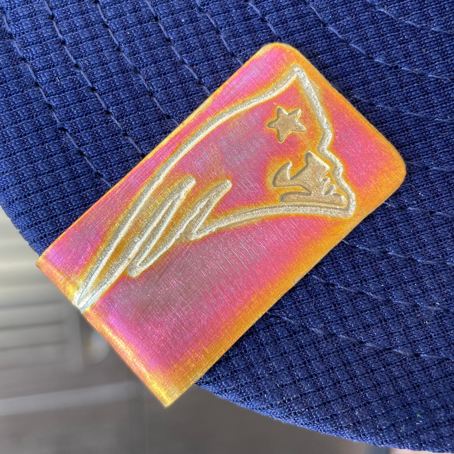 Patriots Hat Clip Forged Copper