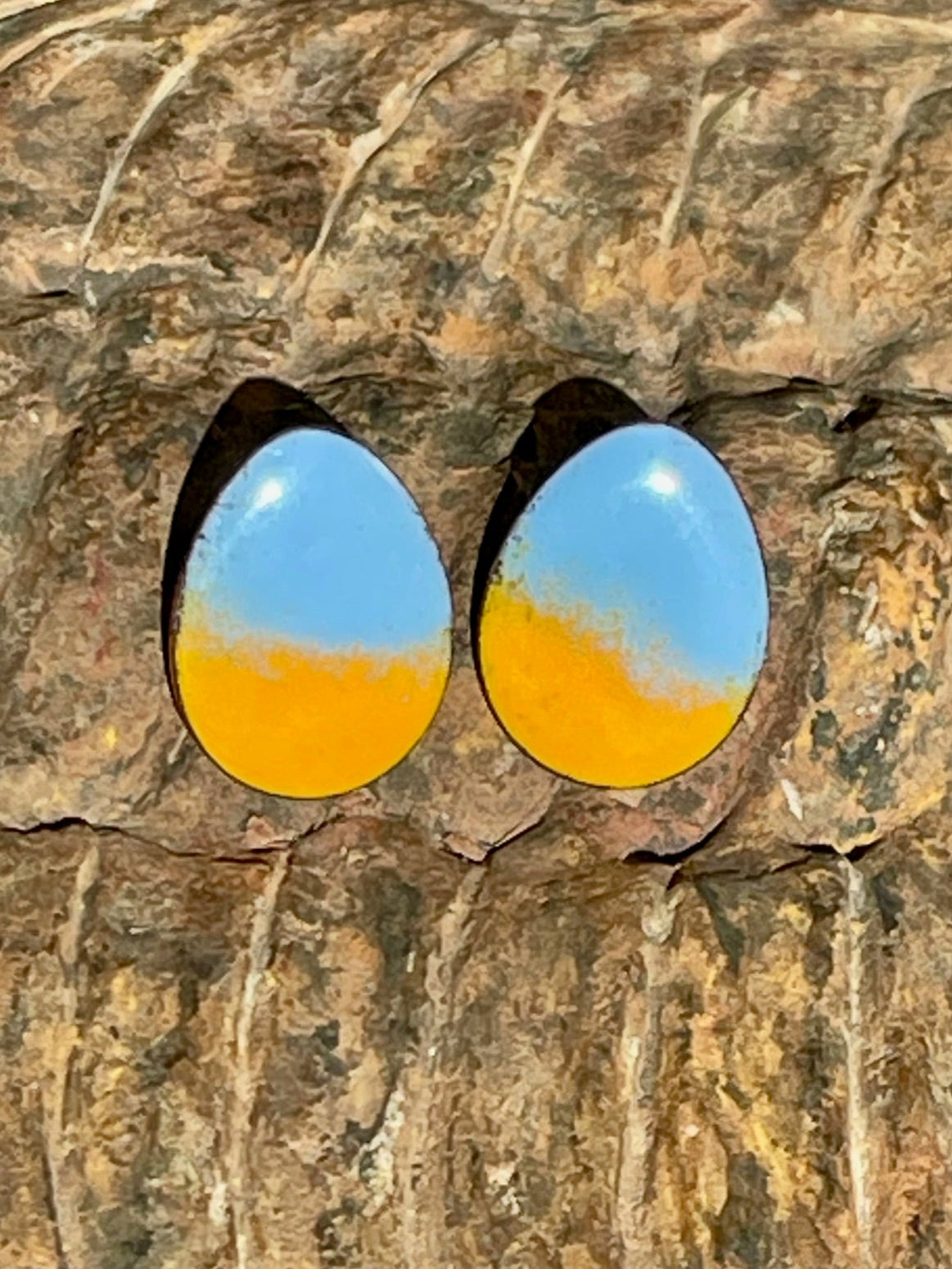 Ukrainian Easter Egg Earring Studs