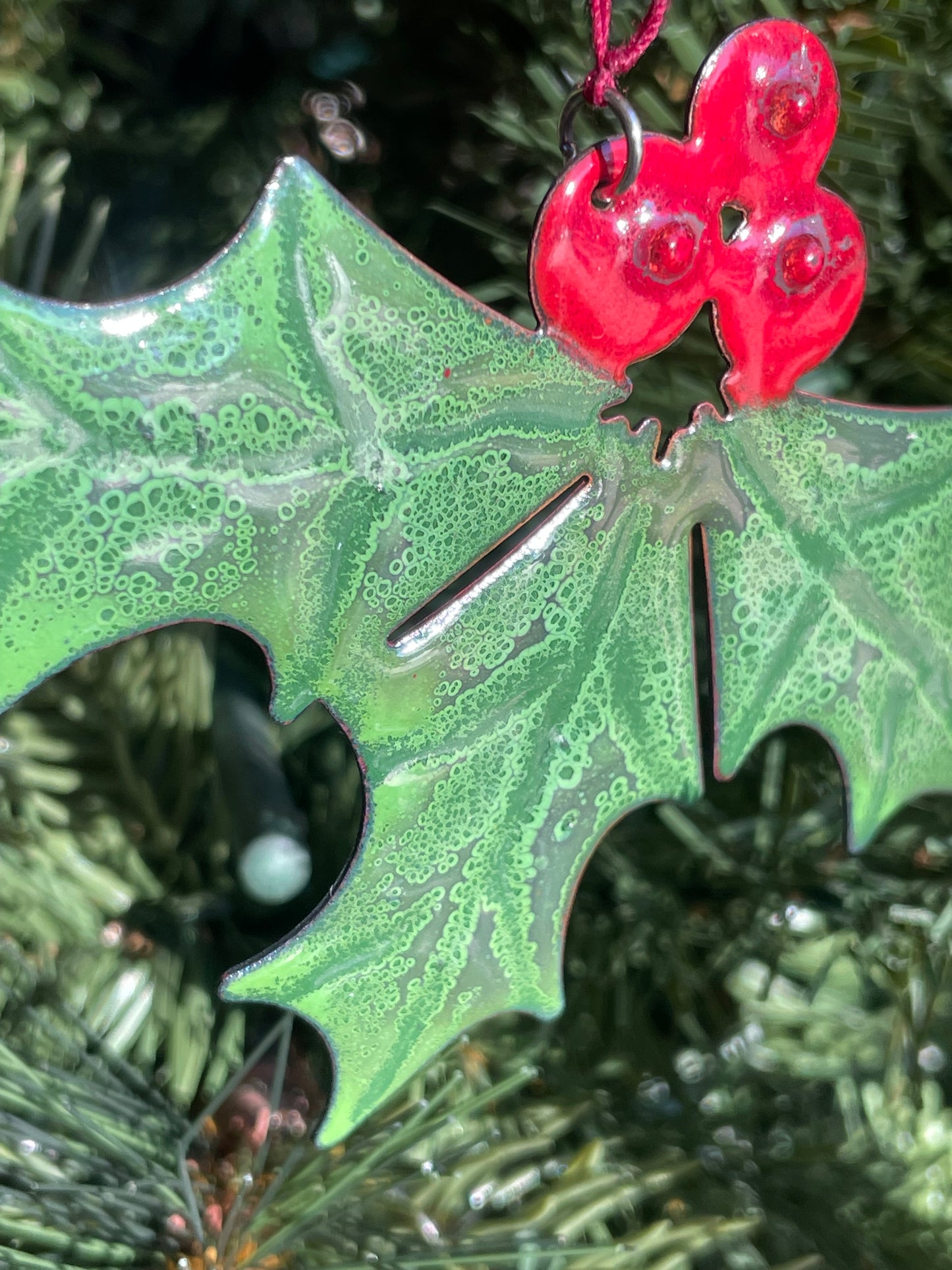 Poinsettia Christmas Ornament