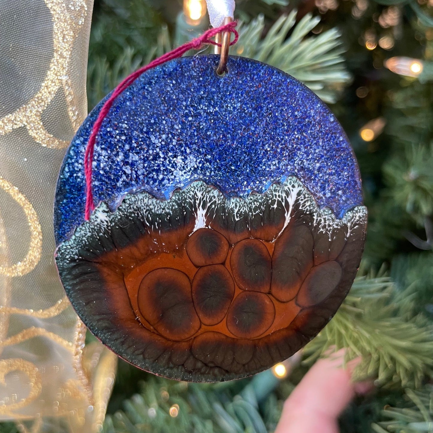 Organ Mountains at Night Ornament