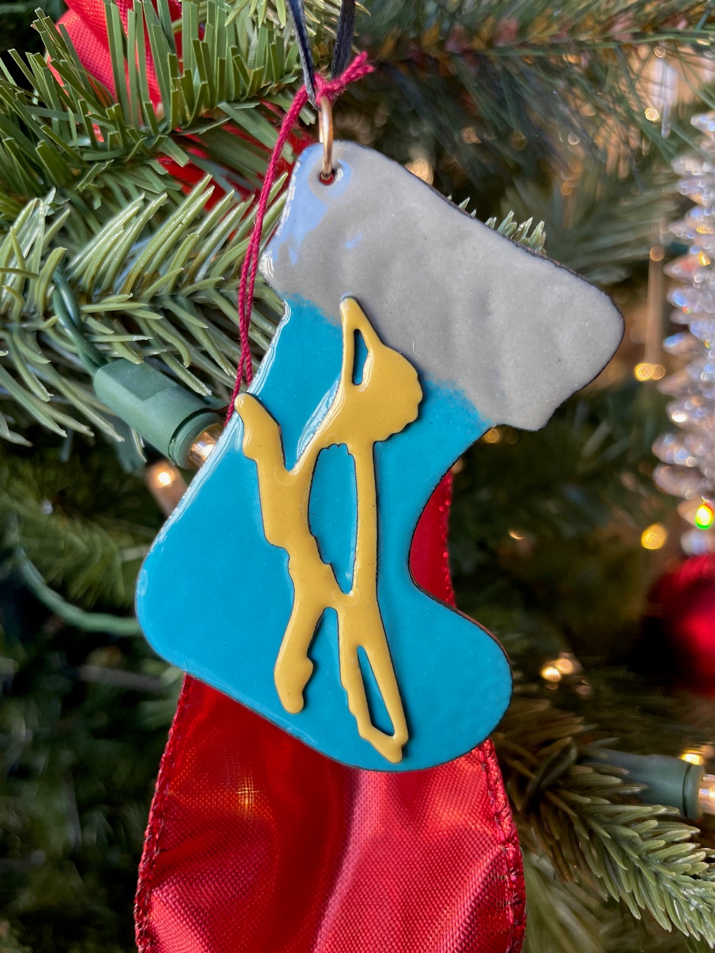 Road runner Christmas Stocking Ornament