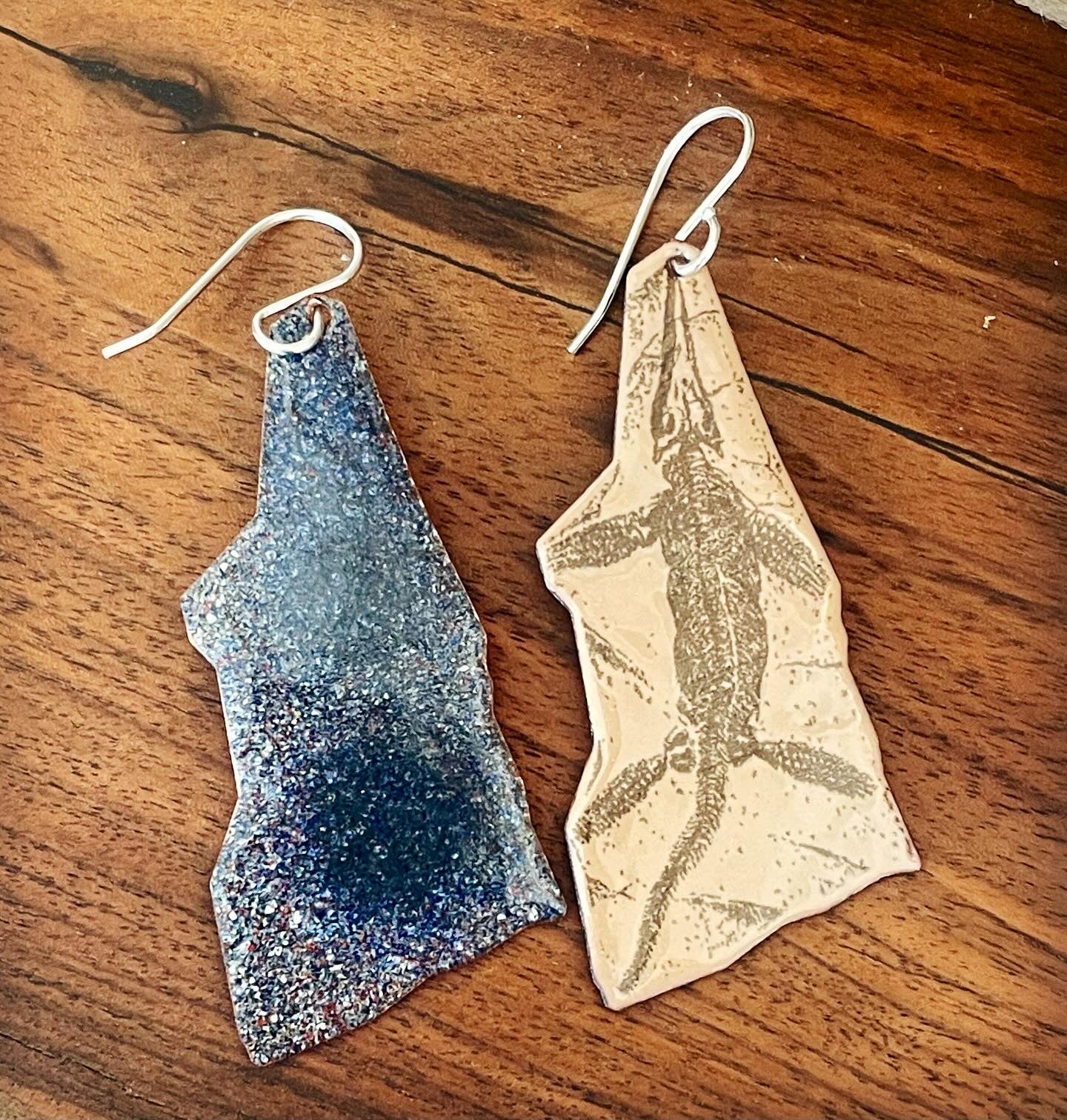 Ichthyosaur Fossil Earrings