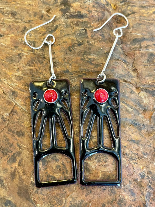 Demon Slayer Tanjiro's Hanfuda Card Earrings