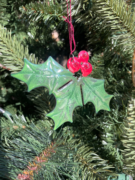 Poinsettia Christmas Ornament
