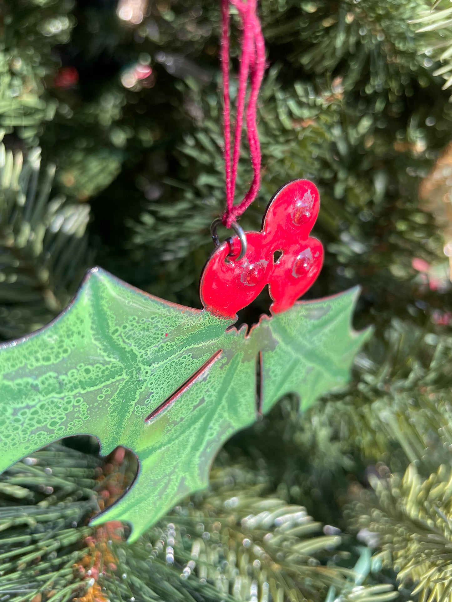 Poinsettia Christmas Ornament