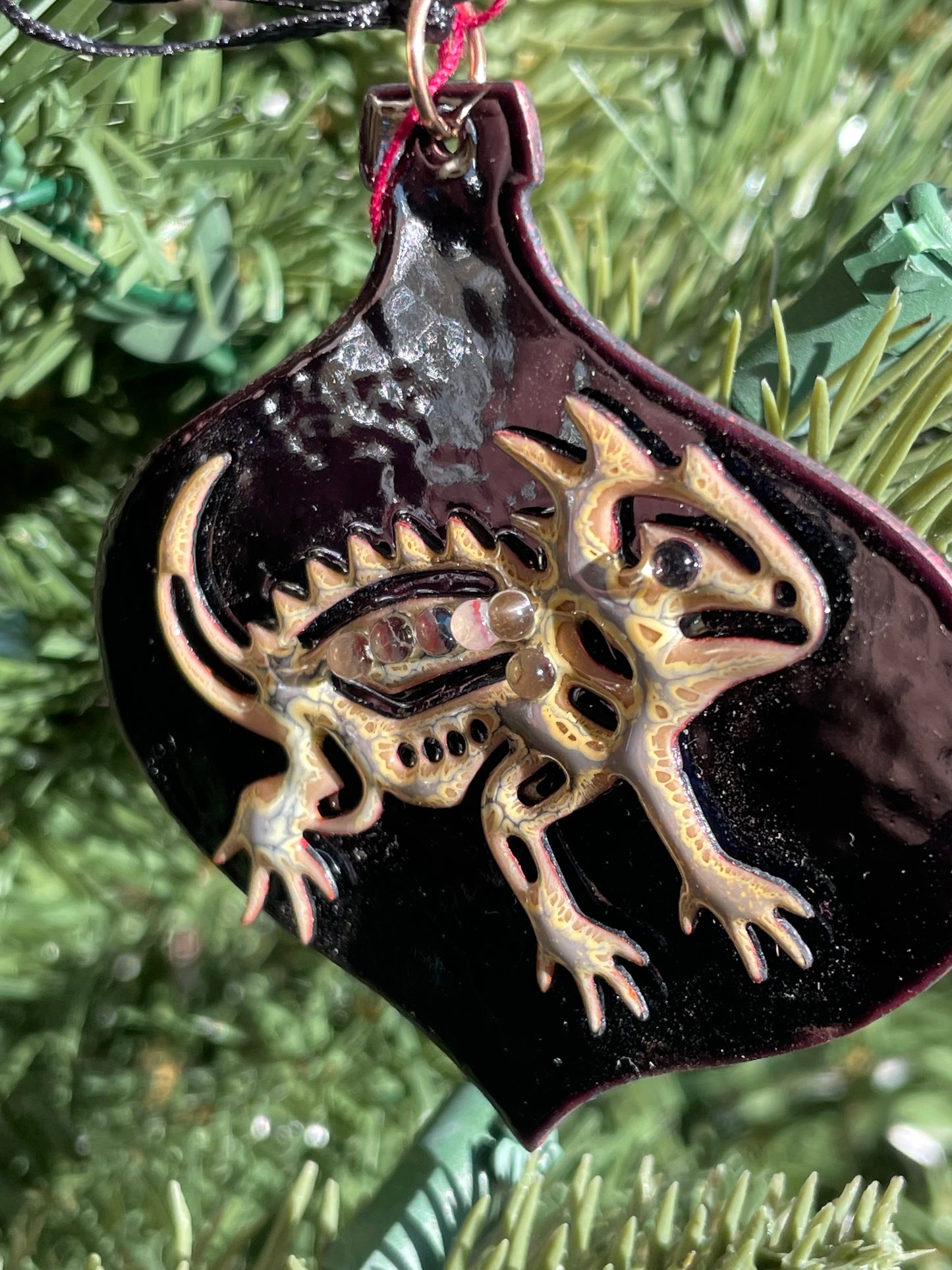 Horned Toad Christmas Ornament
