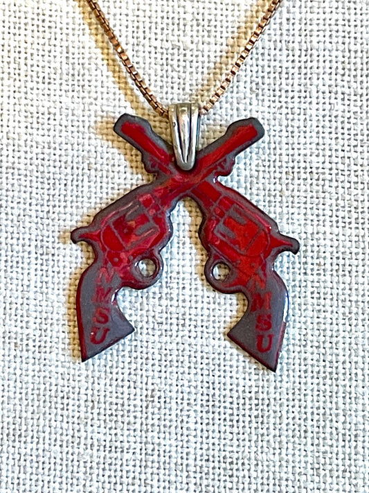 NMSU Crossed Guns Pendant