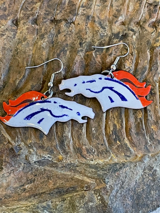 Broncos Earrings